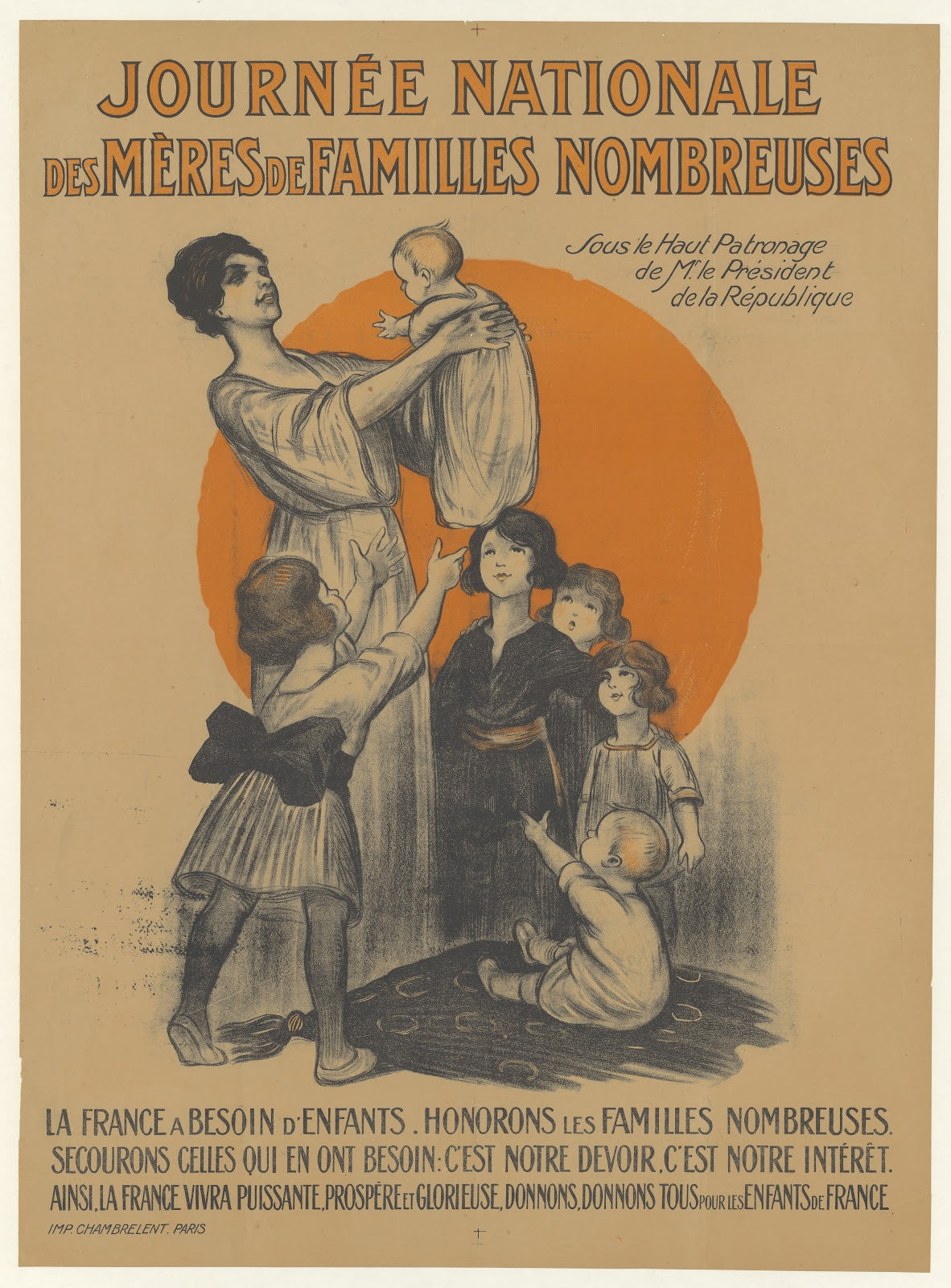 Journée nationale des mères de familles nombreuses 1918