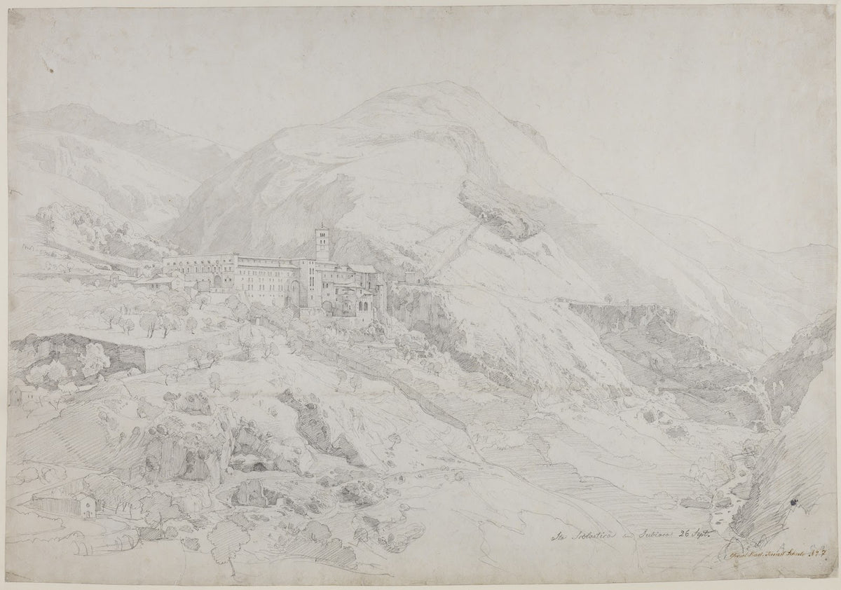 Kloster Sta Scholastica bei Subiaco 1839