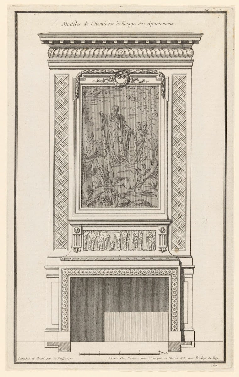 Modéles de Cheminées à lusage des Apartemens 1767