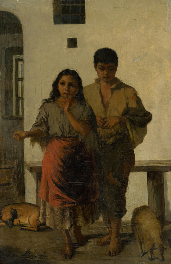 Cigán s cigánkou 1885