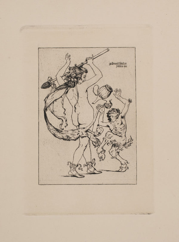 Satyr og Baccantinde 1901