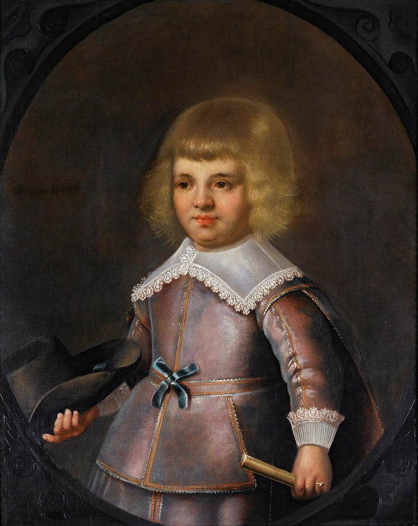 Portrait Of A Young Boy Holding A Hat 1646