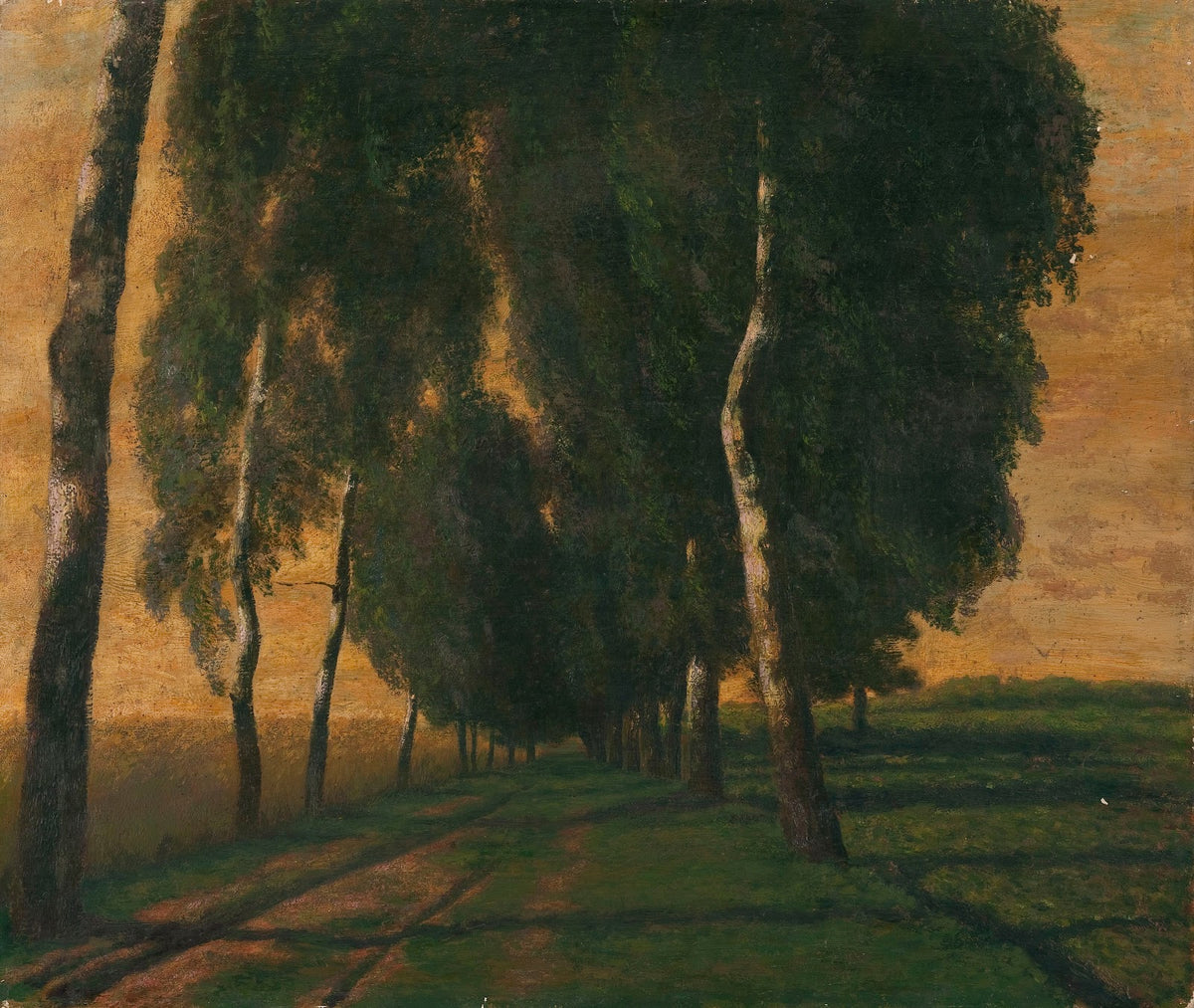 Landscape with a field road 1940