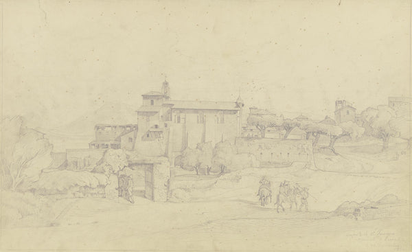 Das Kloster S Francesco bei Frascati 1834