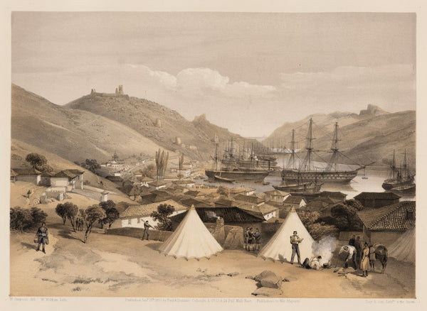 Balaklava looking towards the sea 1855
