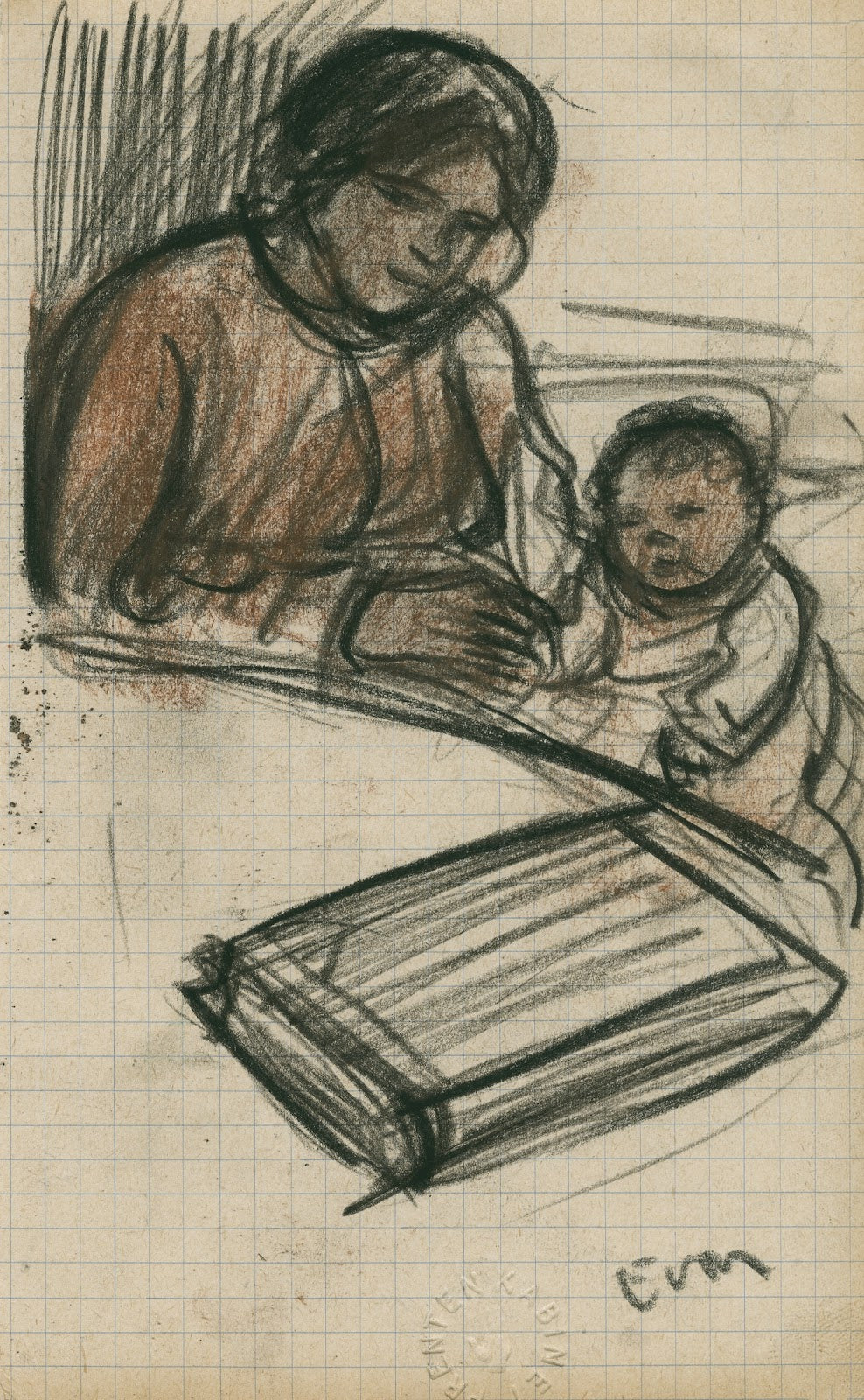 Augustine Pautre met de kleine 1903