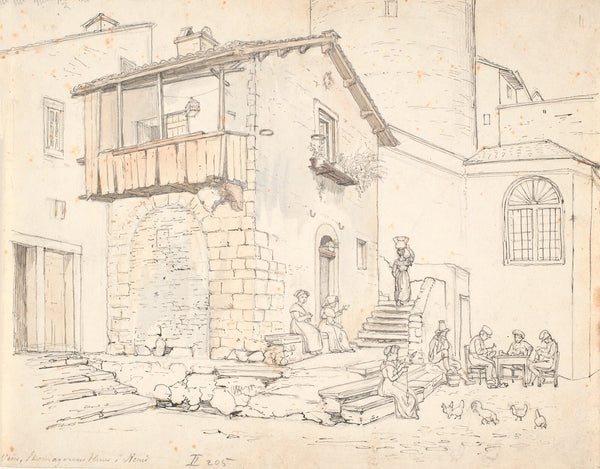 Vens Skomagerens Huus i Nemi 1837