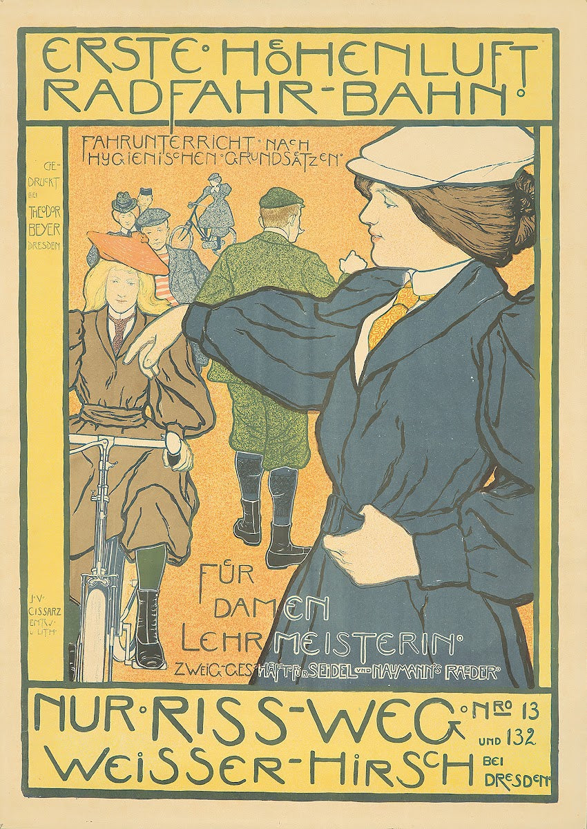 Erste Höhenluft Radfahr bahn 1897
