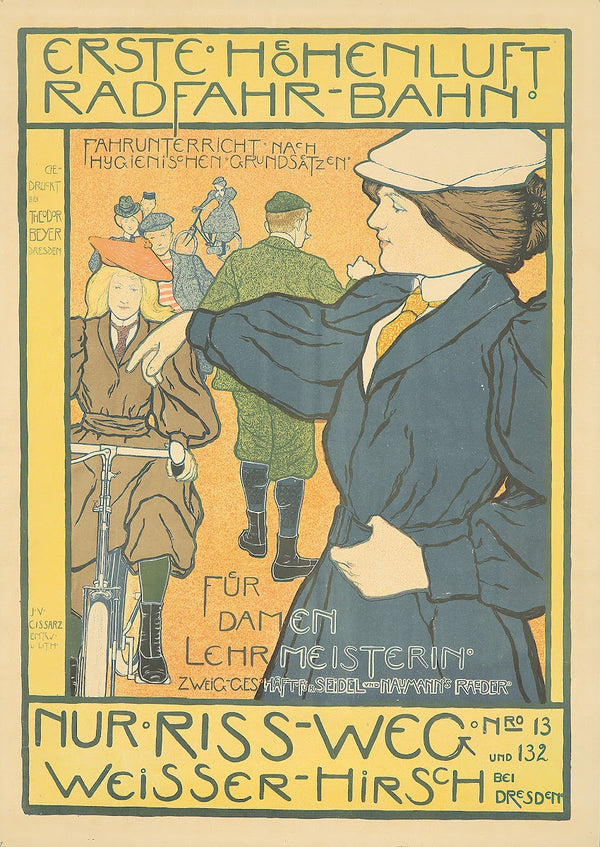 Erste Höhenluft Radfahr bahn 1897