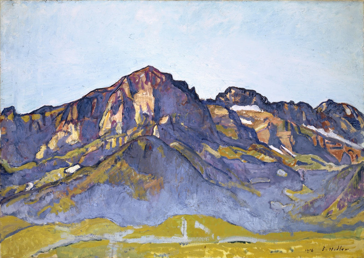 The Dents Blanches At Champéry In The Morning Sun 1916