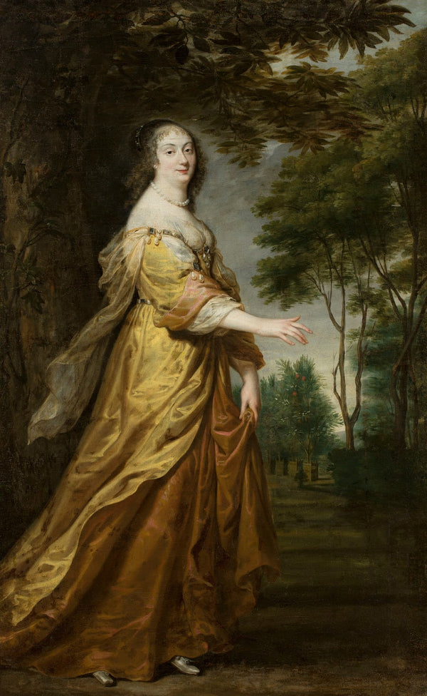 Portrait of Marie Louise Gonzaga 16111667 would be queen of Poland 1645