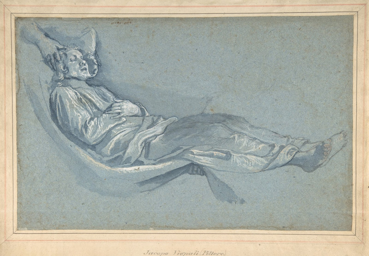 Study for a Male Figure Lowered into a Grave 160713