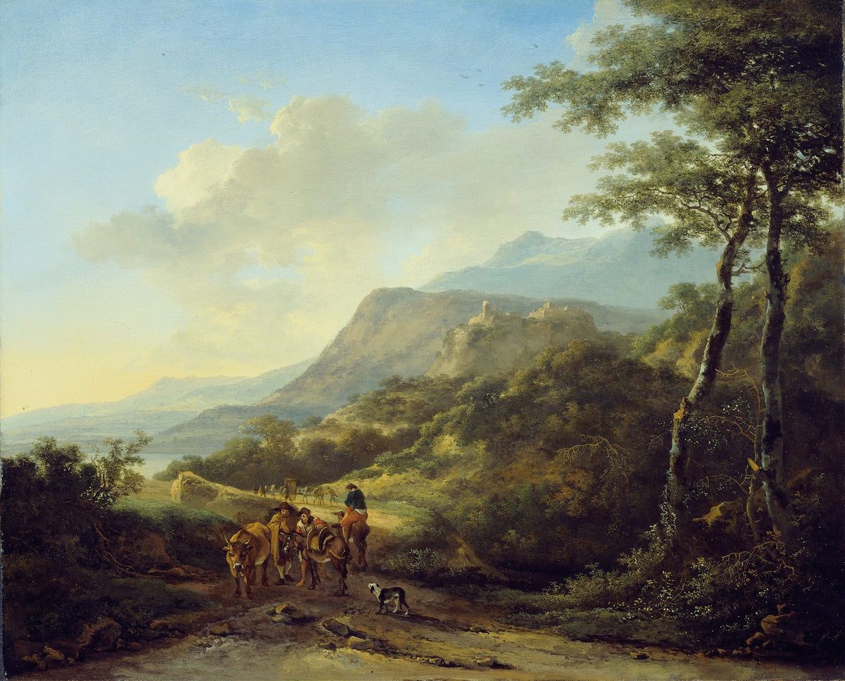 Italian Landscape with Travelers 1645