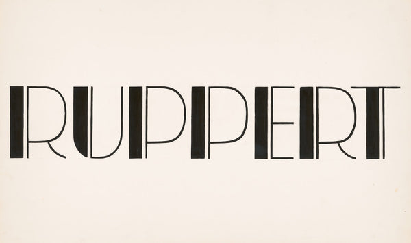 Typographical studies for Ruppert Beer 1935