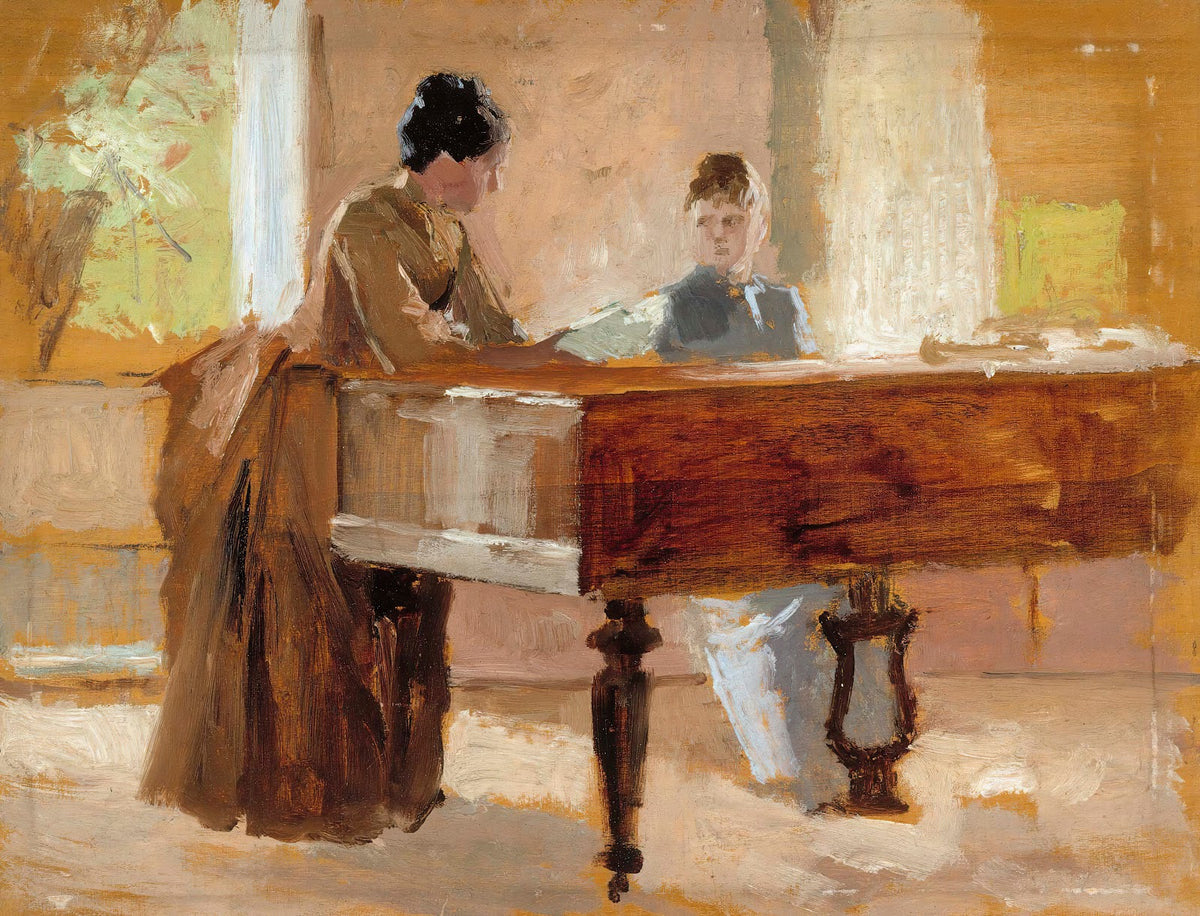 In The Drawing Room At Haikko Study For An Old Tune 1888
