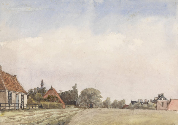 Gezicht op Schiermonnikoog 1875