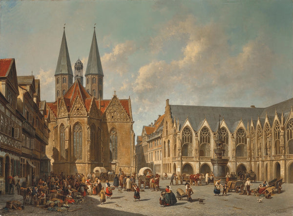 The town square of Braunschweig 1890