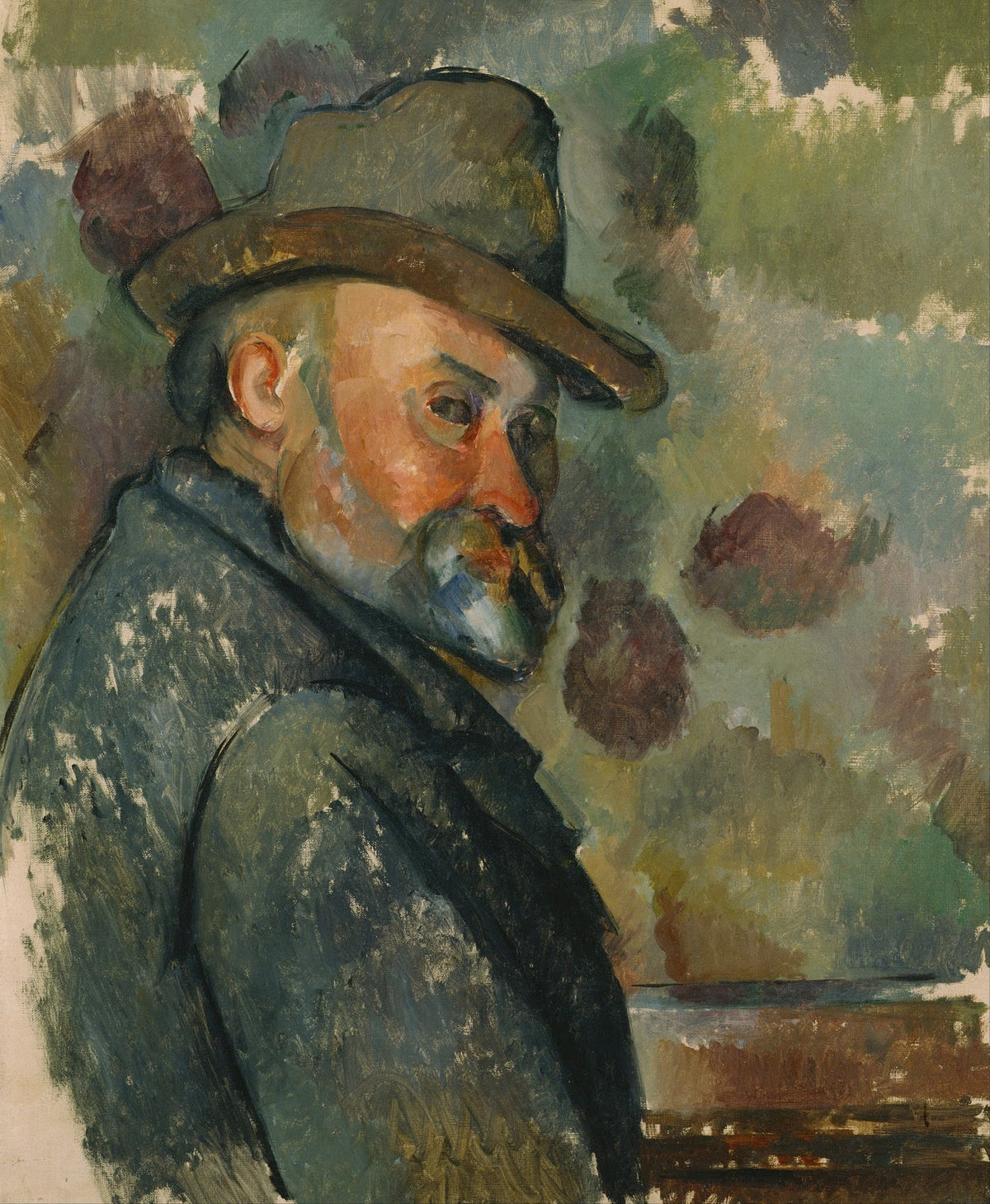 Cézanne coiffé dun chapeau mou 1894