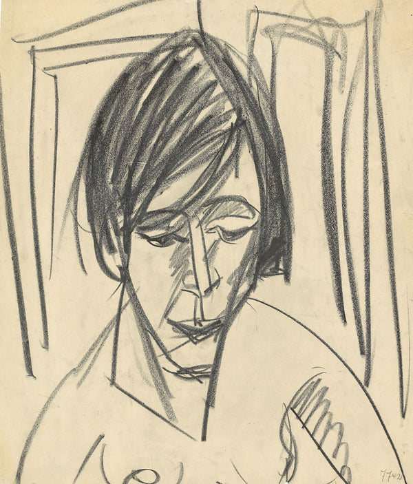 Frauenportrait Erna Schilling Circa 1914 1915