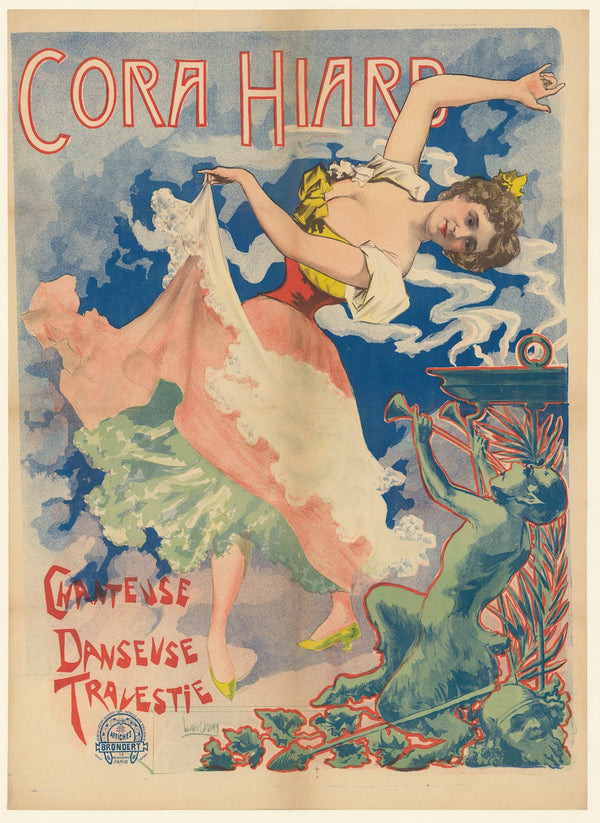 Cora Hiard chanteuse danseuse travestie 1895
