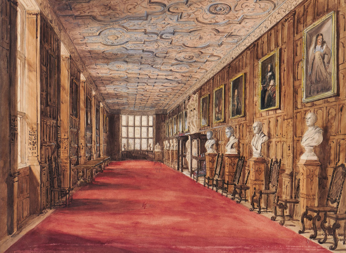 Aston Hall The Long Gallery 1847