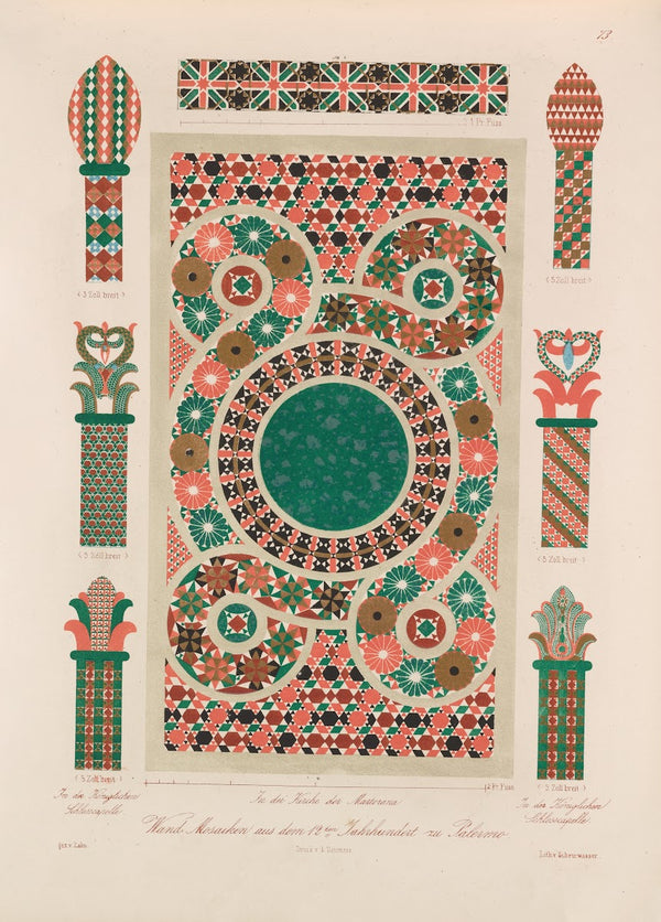 Ornamente aller klassischen Kunst Epochen nach den Originalien in ihren eigenthu