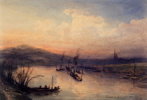 Le retour des cendres de Napoléon Ier 1840 la Seine près de Saint Denis 1840