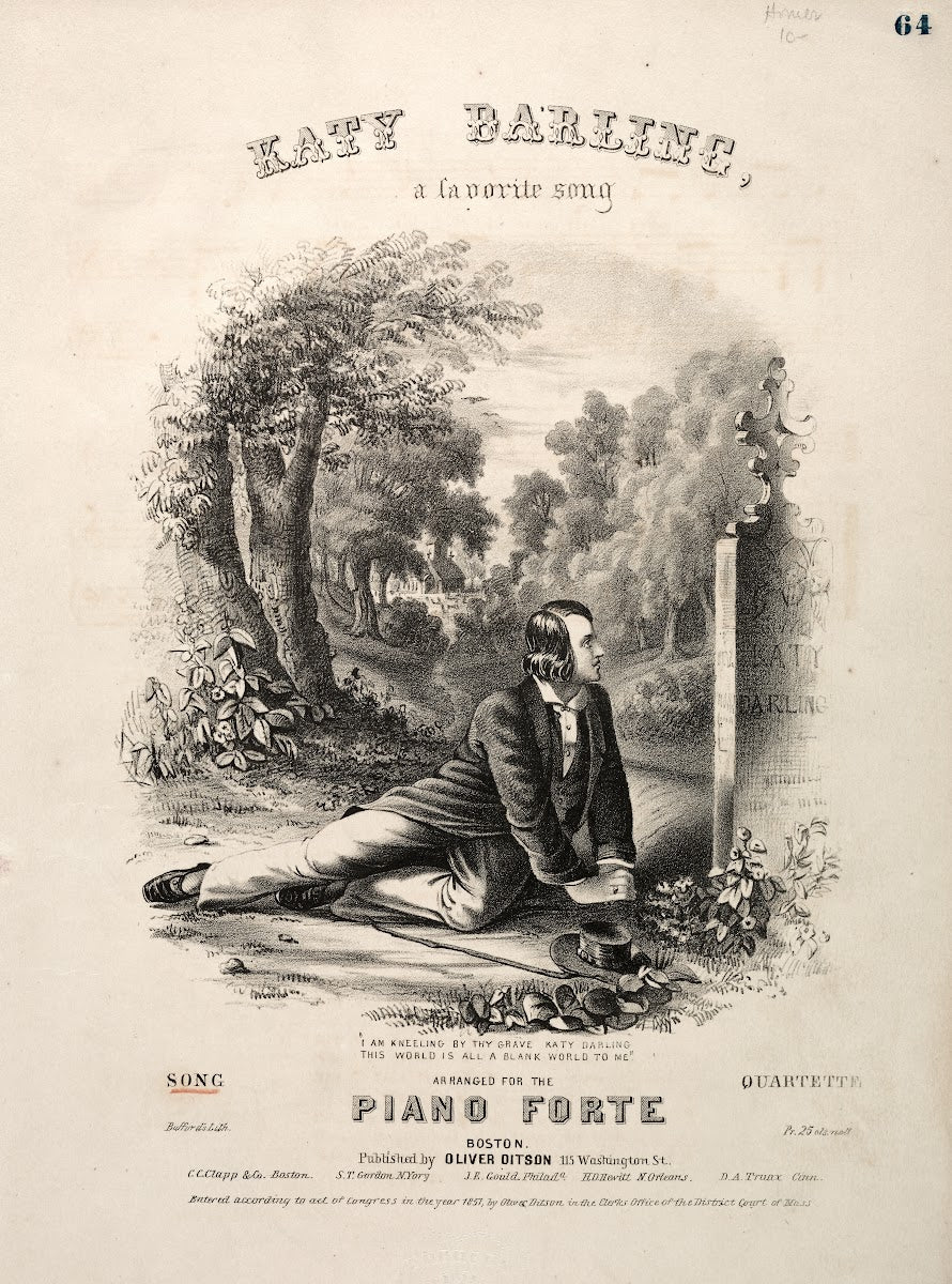 Katy Darling Sheet Music Cover c 1857