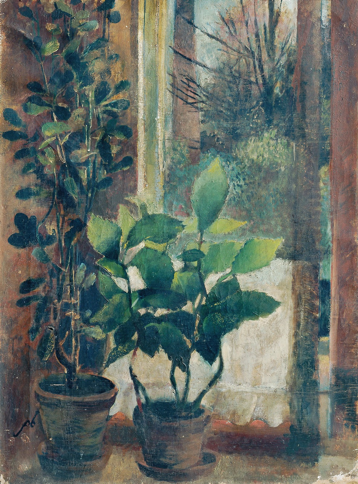 Fenster mit Blumen 1940