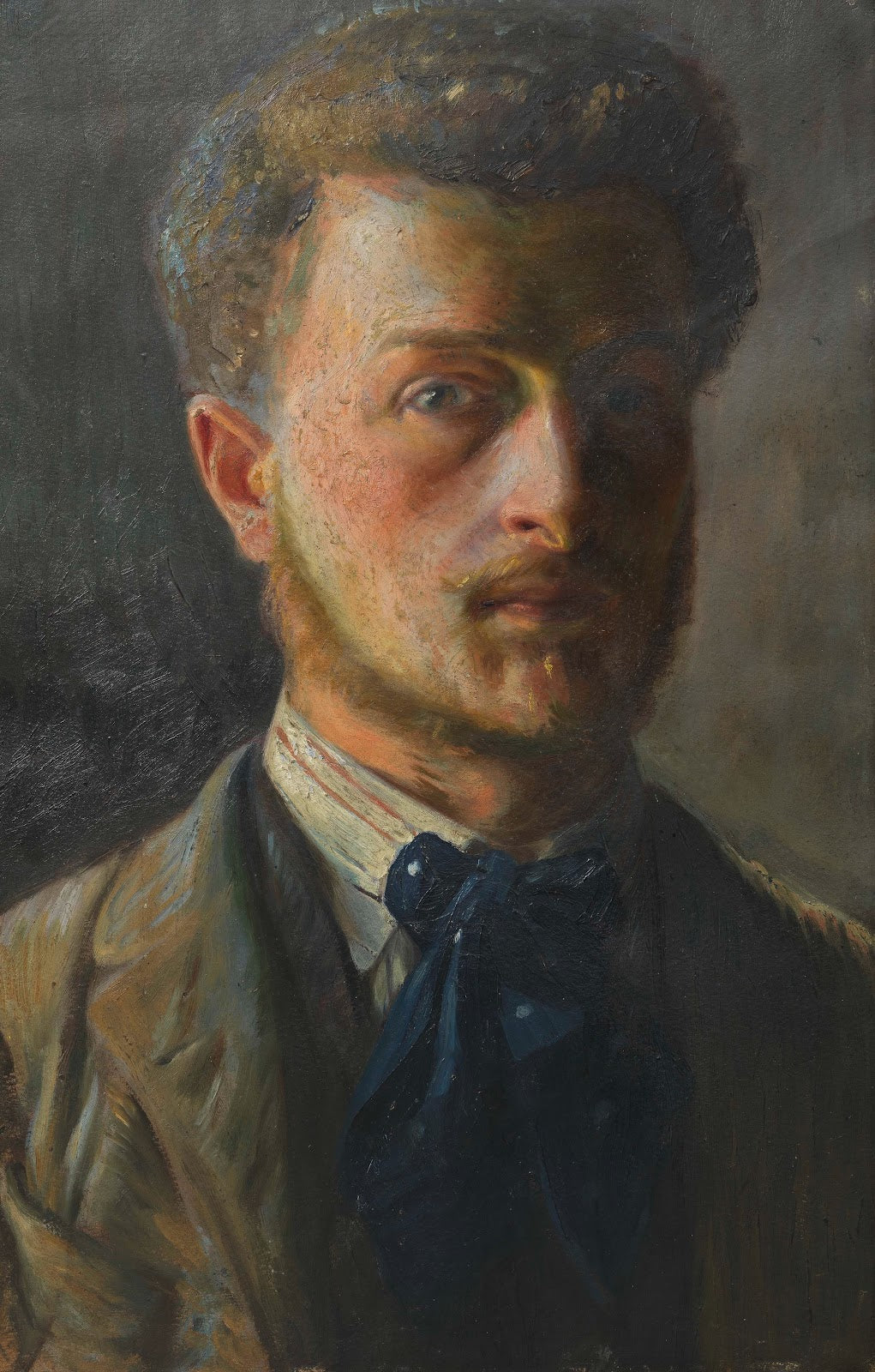 Selbstbildnis Oskar Strnad als Student around 1905