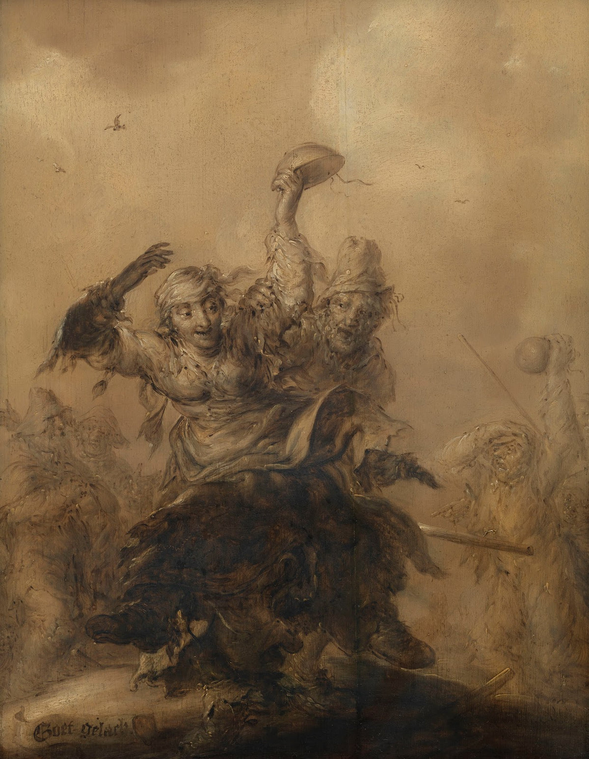 Dicing Drabbing and Drinking Bring Man to Destruction ca 1640