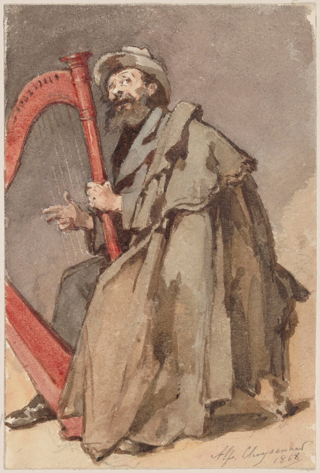 Man with Harp 1868