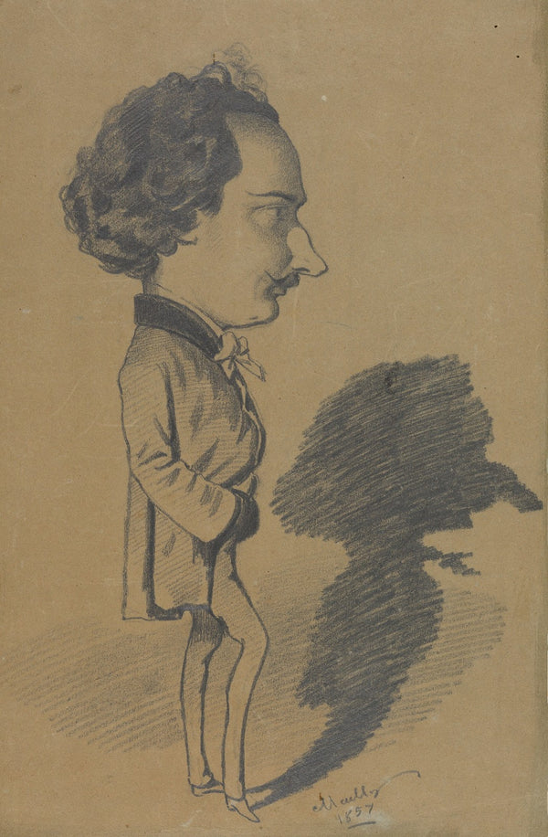 Caricature of a Standing Man 1857