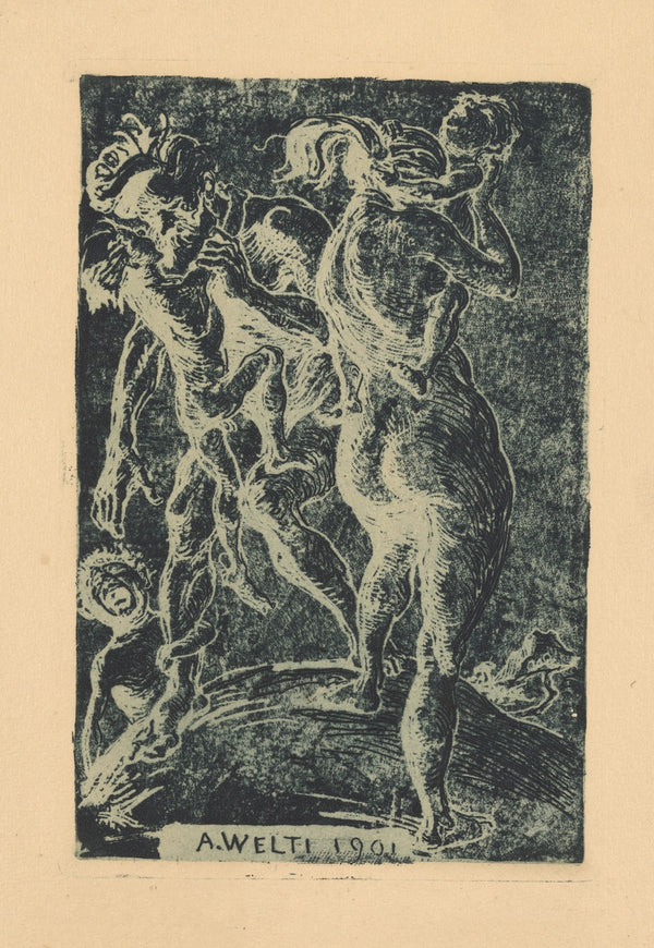 Kinder und Eltern 1901