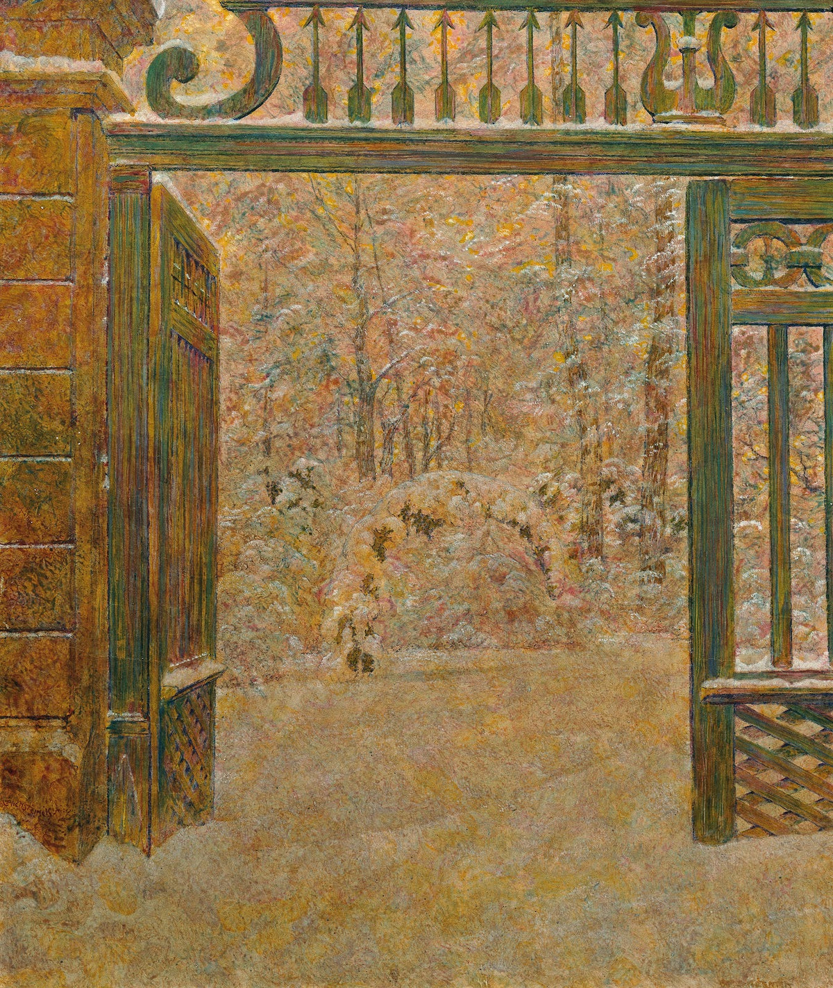 Winter im Park 1925