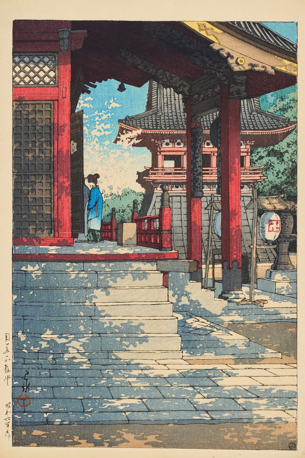 Meguro Fudodo Fudo Hall in Meguro 1931