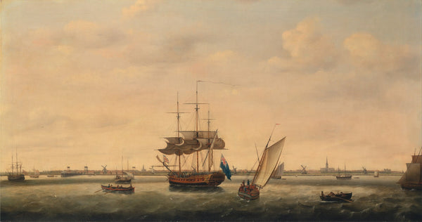 The Frigate Surprise at Anchor off Great Yarmouth Norfolk