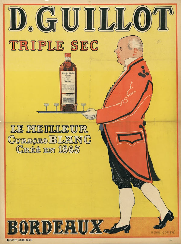 D Guillot triple sec le meilleur curaçao blanc Bordeaux 1899