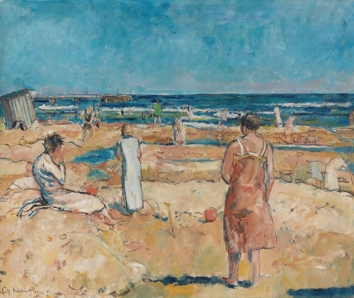 Strand bei Heringsdorf nach Hochwasser 1926
