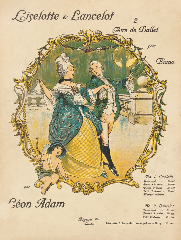 Liselotte Lancelot 2 airs de ballet pour piano par Léon Adam 1830 1937