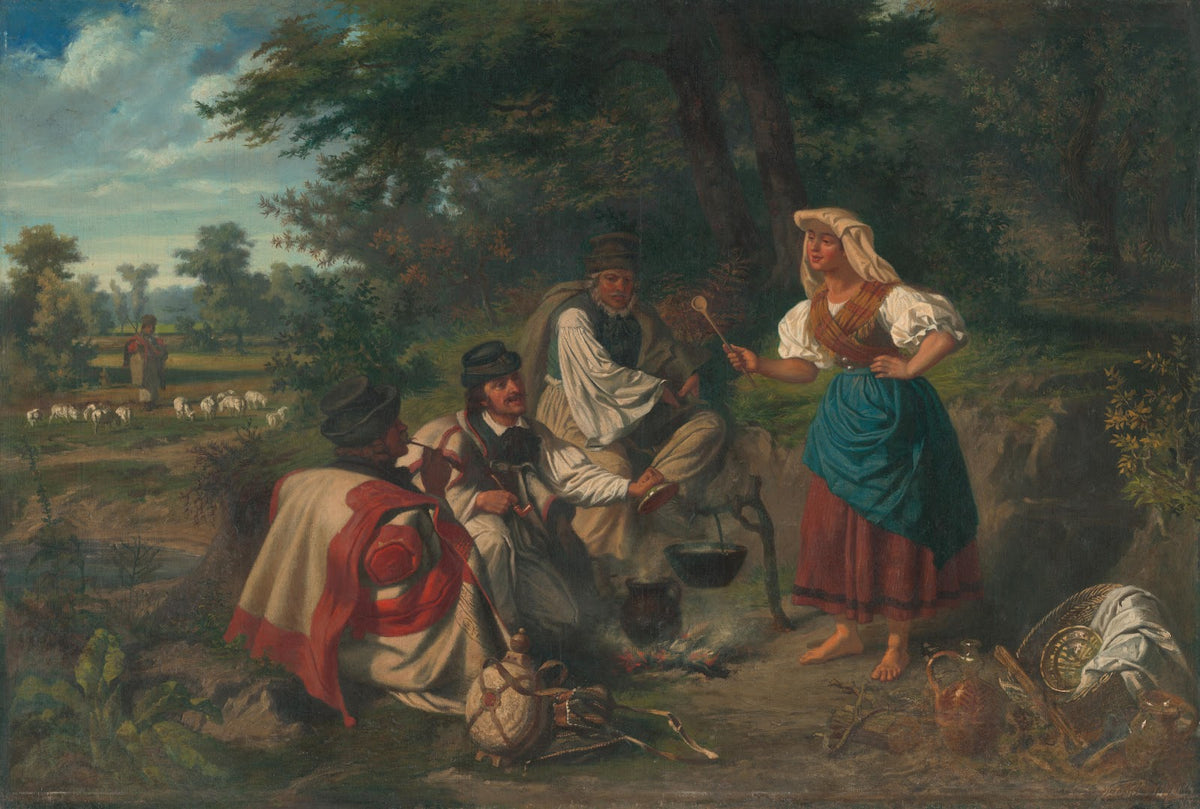 Obed v prírode 1866