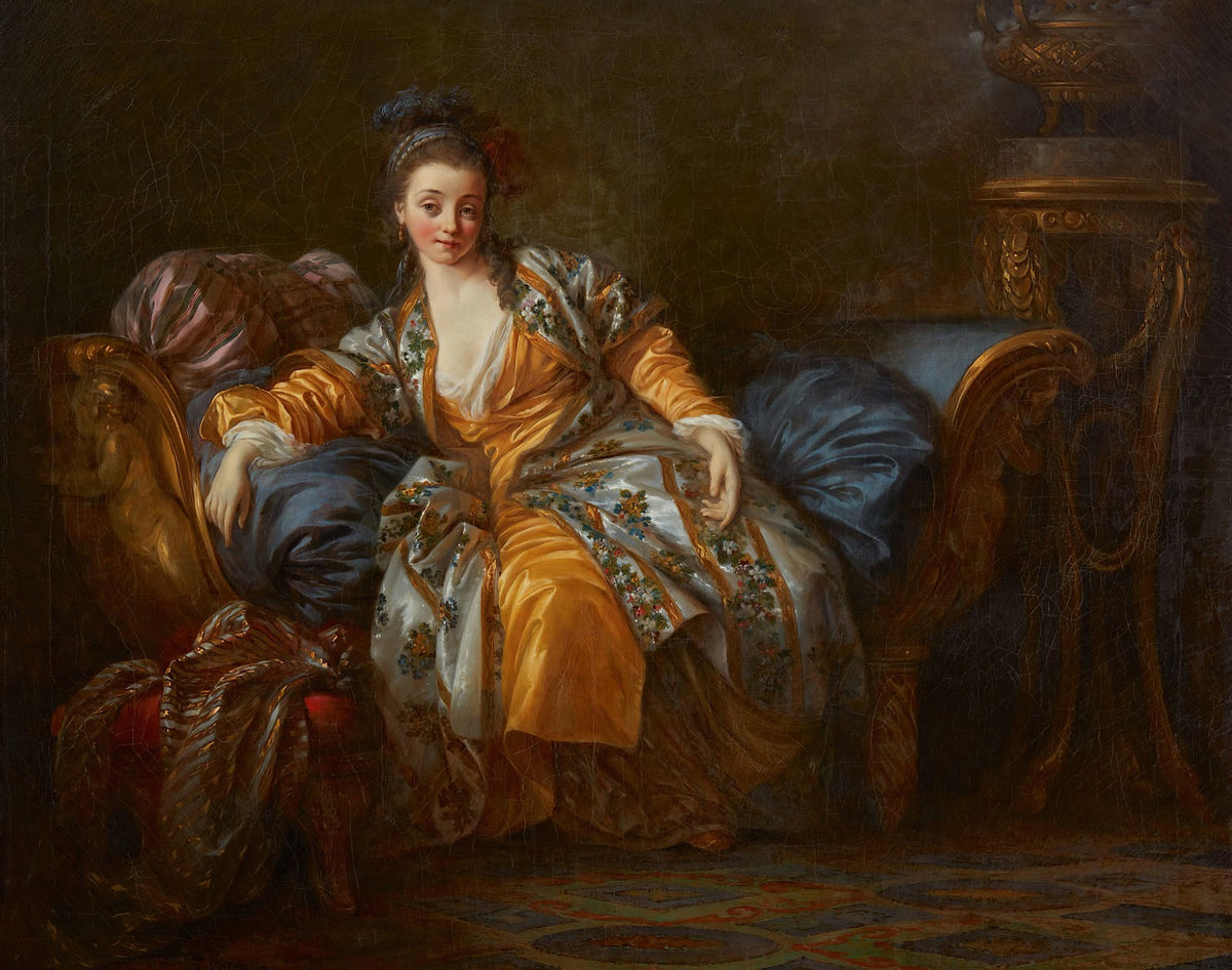 Portrait of a woman on a divan 1772