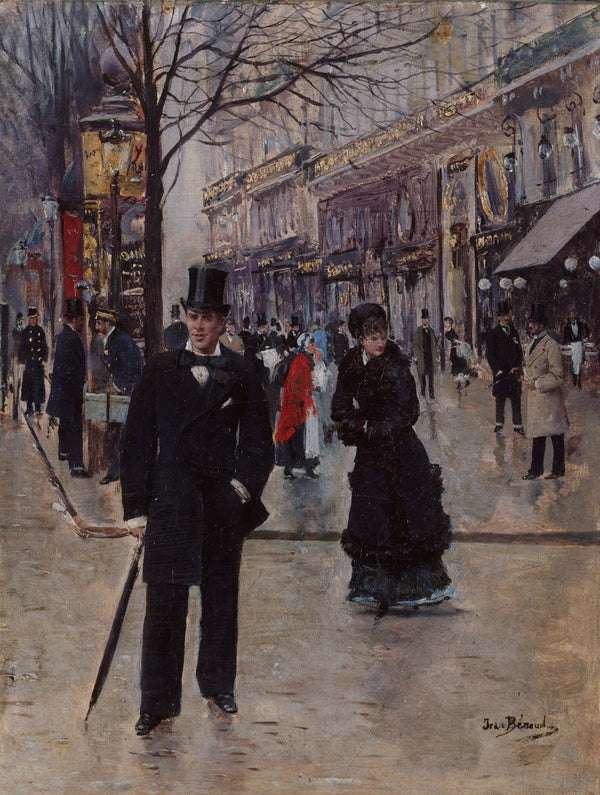 Sur le boulevard 1880