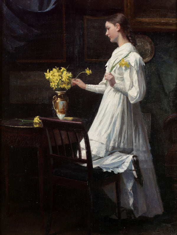 Arranging Daffodils 1894