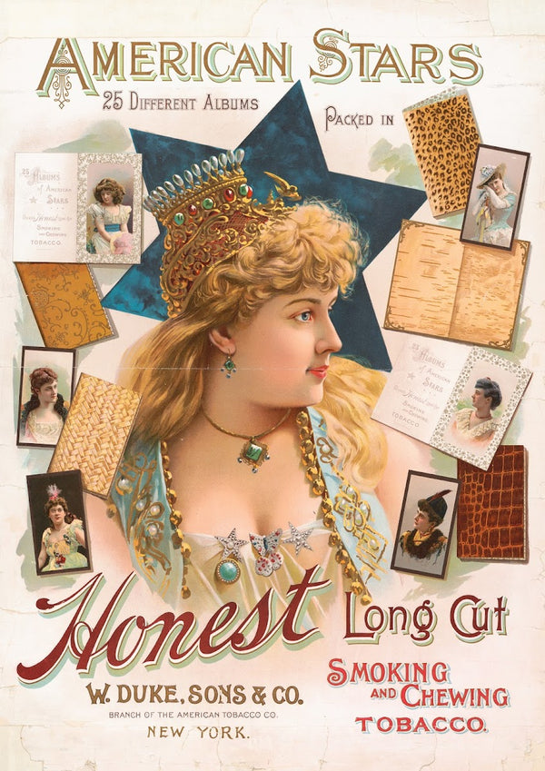 American stars 25 different albums packed in Honest long cut smoking and chewing