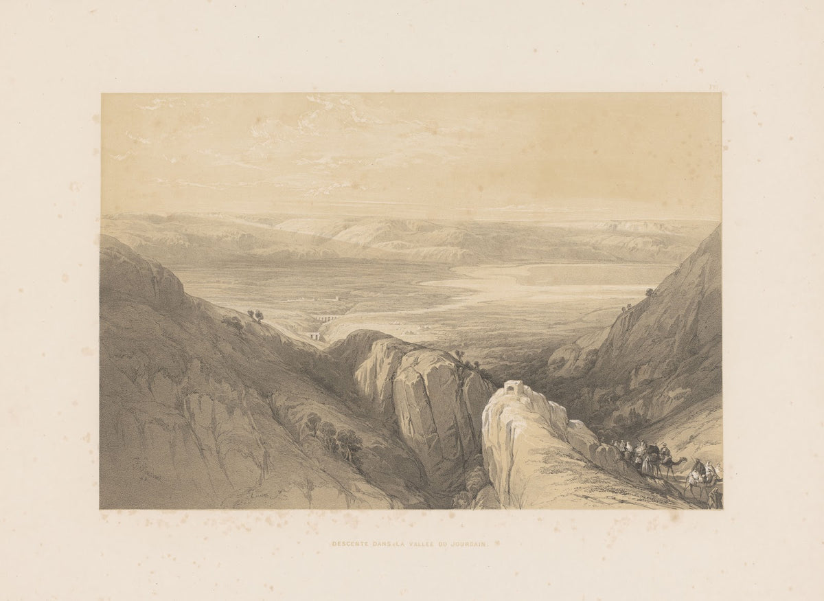 Descente dans la vallée du Jourdain 1852