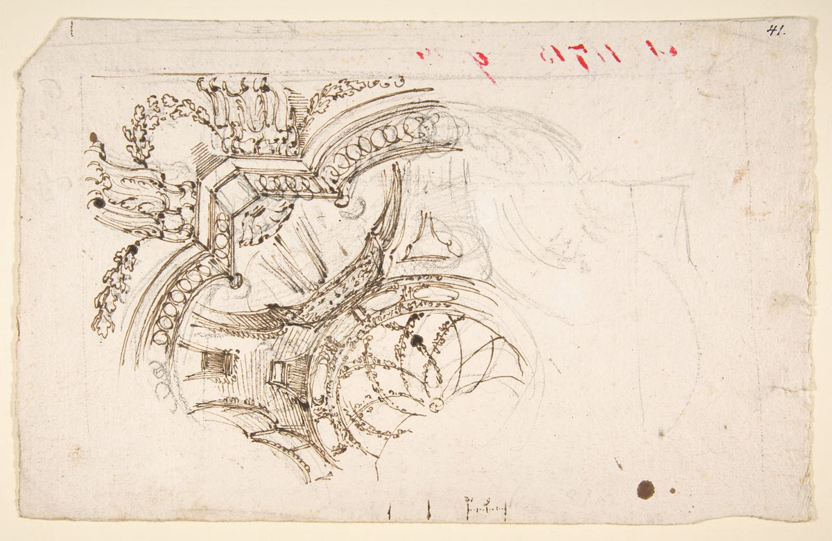 Study for the Decoration of a Vault mid 18th century