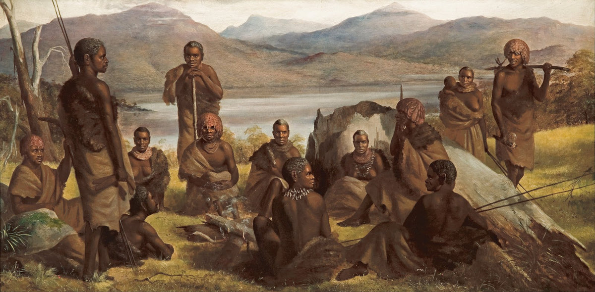 Group of natives of Tasmania 1860