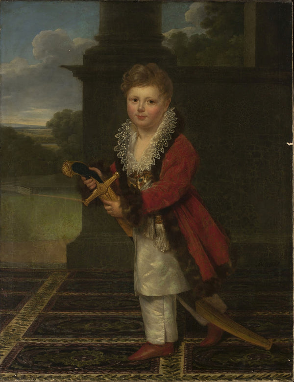 Childhood portrait of Zygmunt Krasiński 18121859 in the Polish costume with his