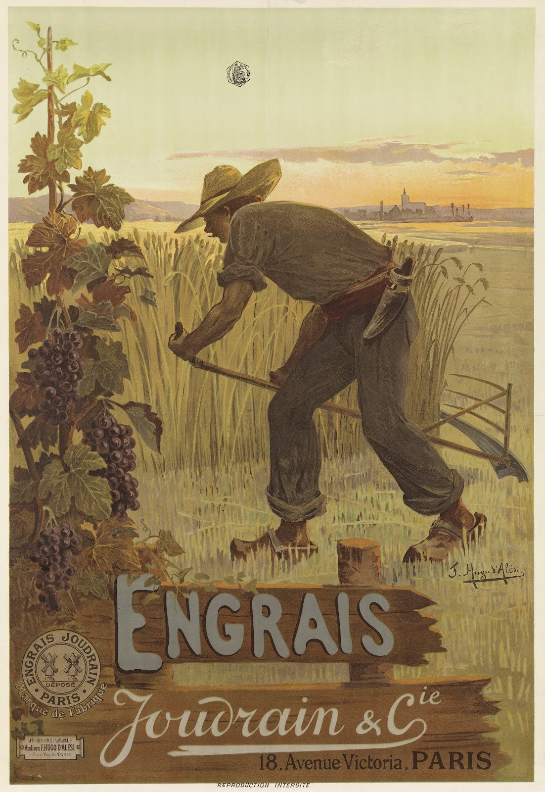 Engrais Joudrain Cie 1890 1900